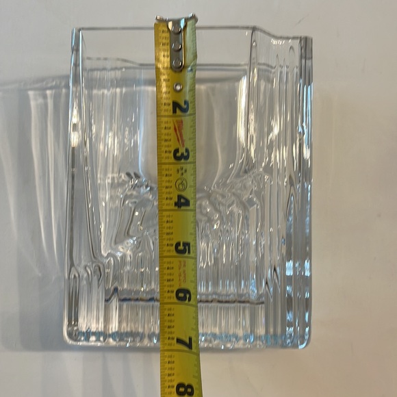 Glass Rectangular Vase EUC - Picture 6 of 17